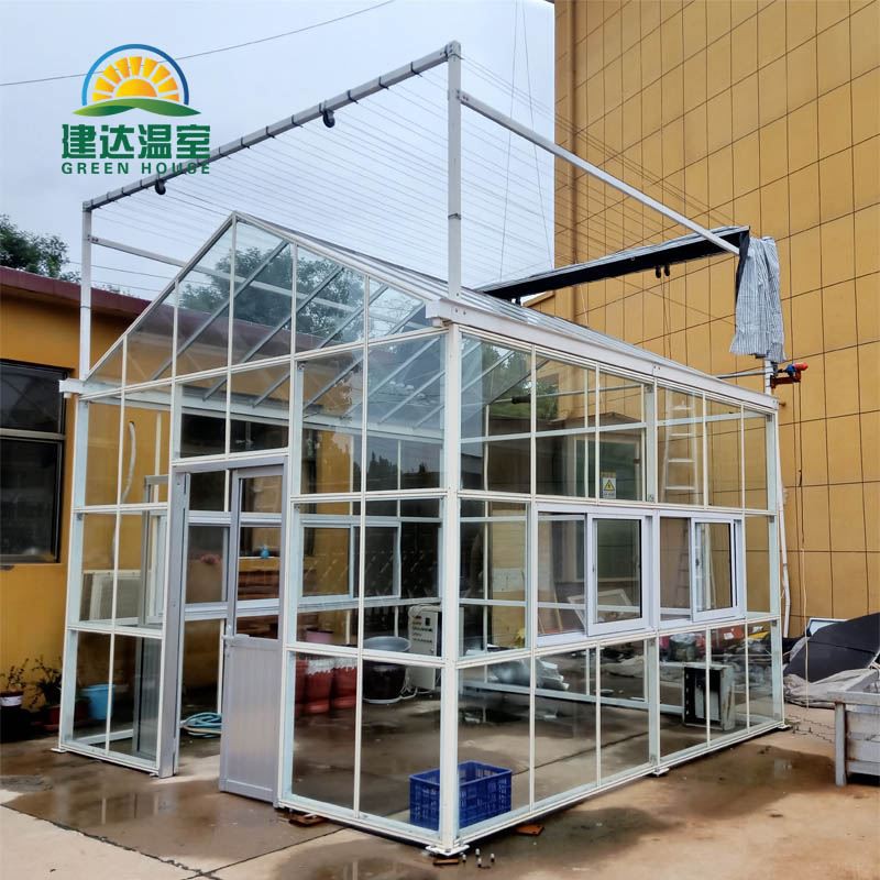Courtyard sunshine greenhouse
